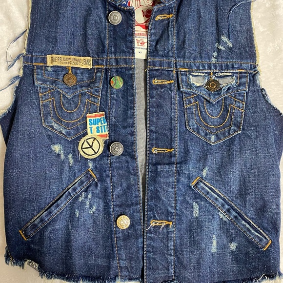 True Religion Denim Vest - XS - Picture 3 of 4